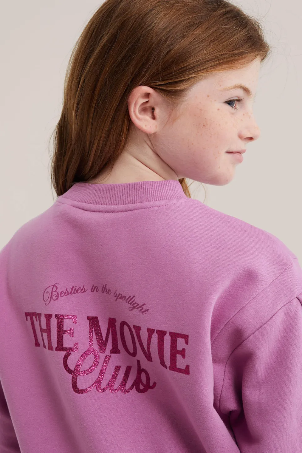 WE Fashion sweatjurk met backprint roze, foto 5