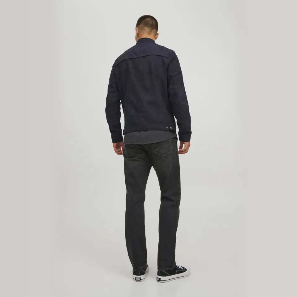 Jack & Jones ESSENTIALS imitatieleren bikerjack - zwart, foto 3