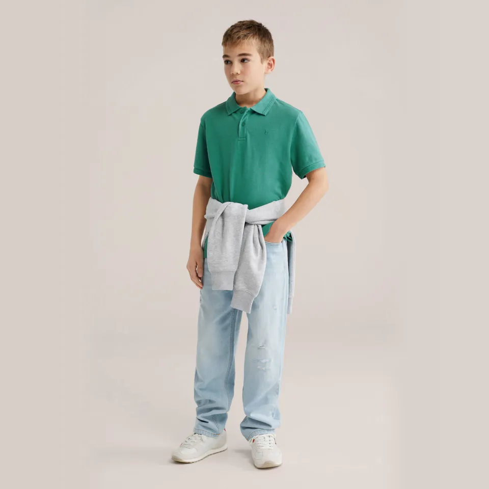 WE Fashion polo groen, foto 3