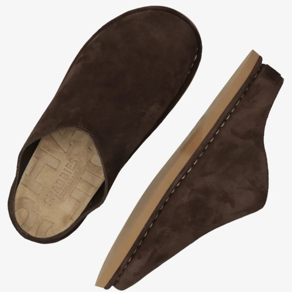Shabbies Amsterdam Wilja slippers donkerbruin bruin, foto 7