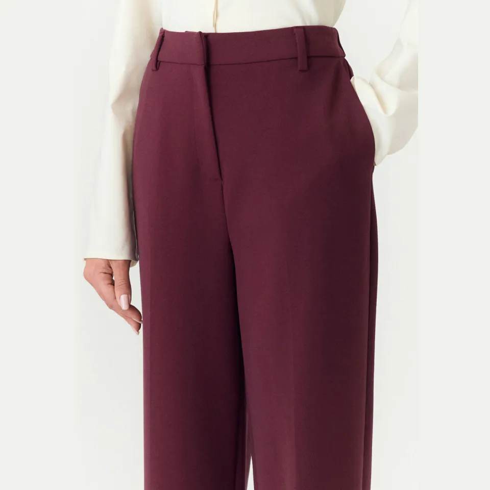 Yas straight leg pantalon - donkerrood, foto 5