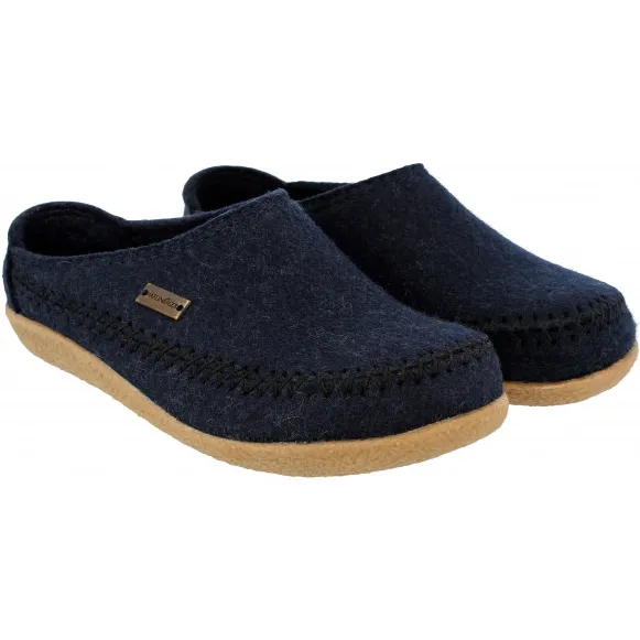 Haflinger Blizzard Credo - Pantoffels, blauw Marine