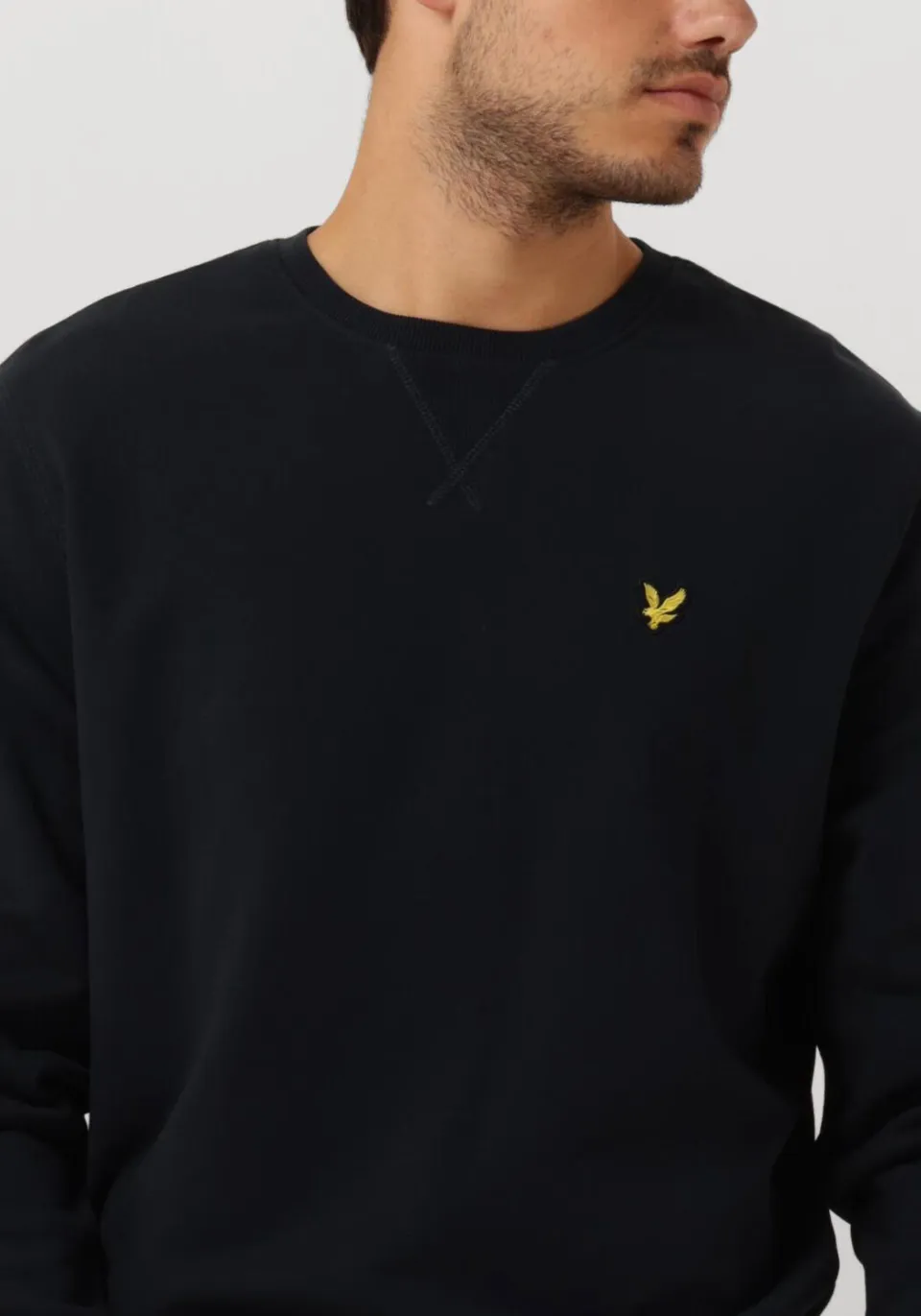 Lyle & Scott Heren Truien & Vesten Crew Neck Sweatshirt - Donkerblauw, foto 5