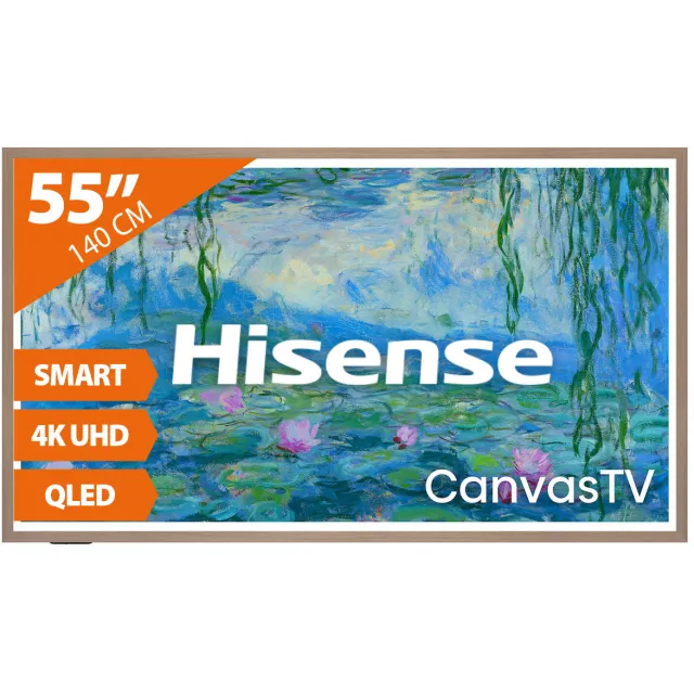 Hisense Canvas TV 55S7S (2026) - 55 inch - QLED TV Zwart