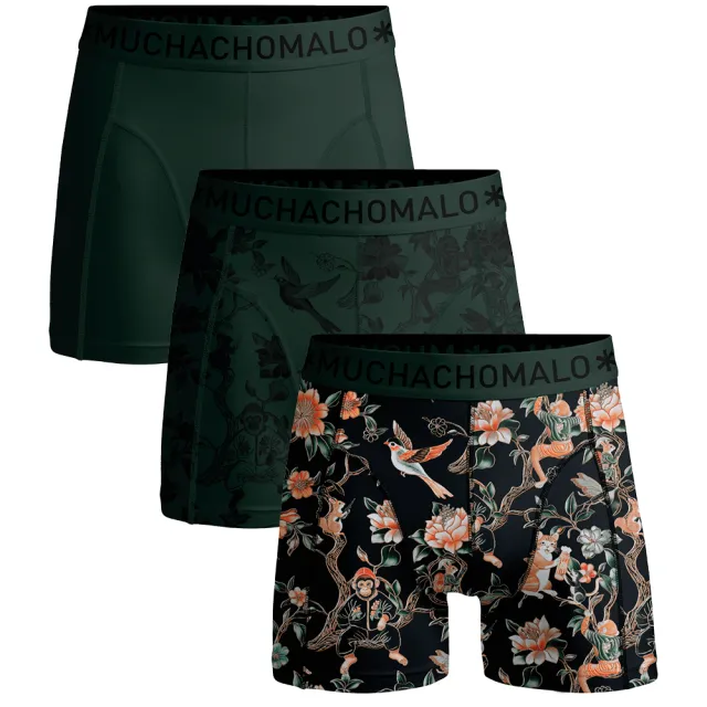 Muchachomalo Heren 3-pack Boxershorts Veelkleurig