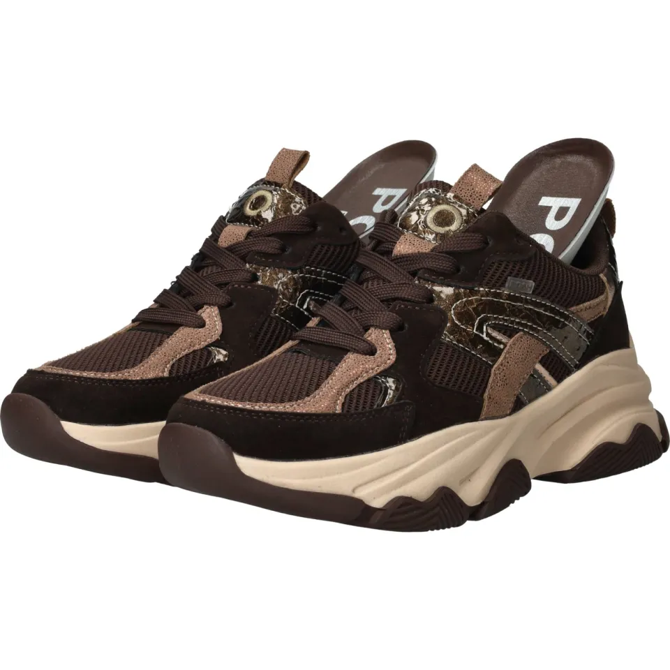 POSH by Poelman Sneakers Heren Bruin, foto 5