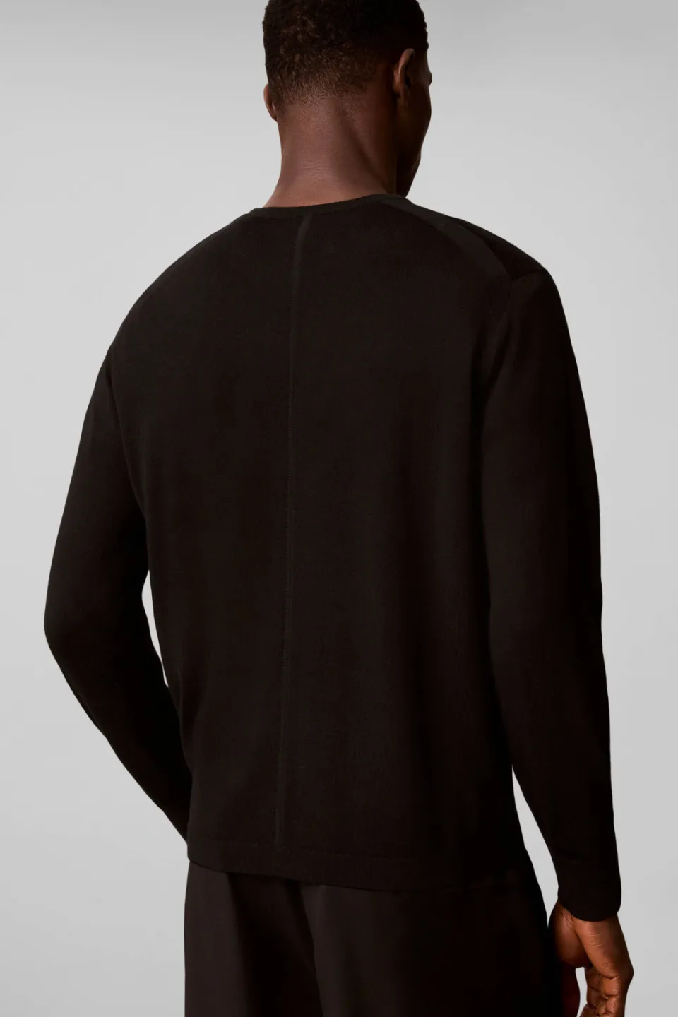Calvin Klein wollen regular fit gebreide trui - zwart, foto 5