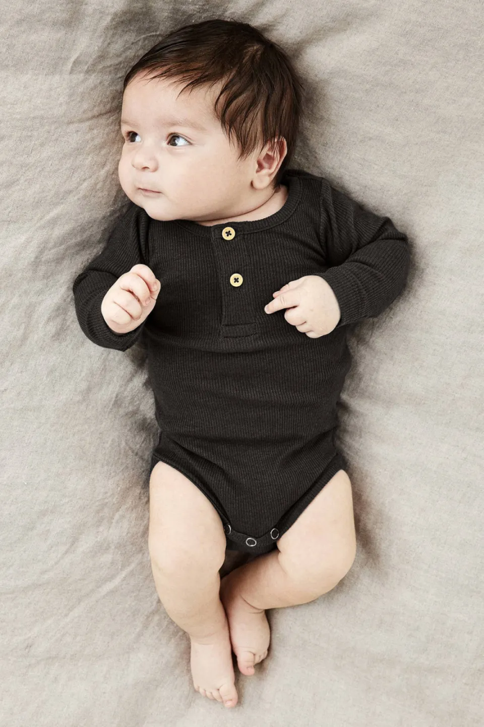 NAME IT BABY romper NBMKAB zwart