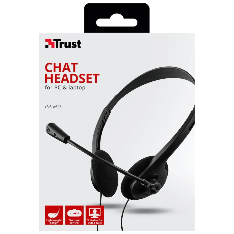 Trust Primo headset zwart, foto 4