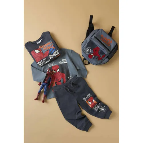 NAME IT MINI Spiderman sweater met print - grijsblauw, foto 3