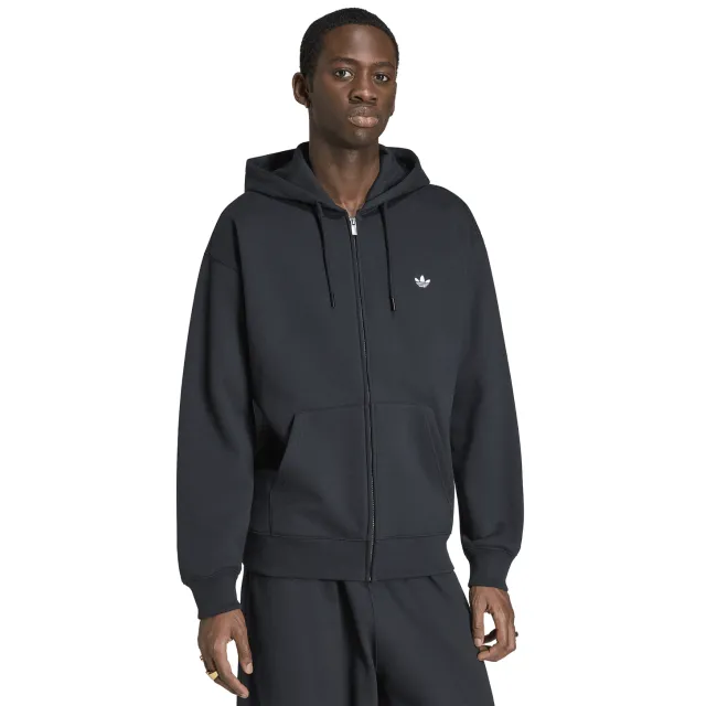 Adidas Trefoil Hoodies Heren - Zwart - Katoen Jersey Black