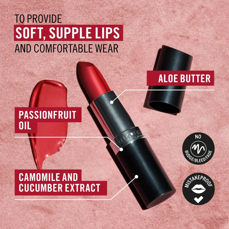 Rimmel London Lasting Finish Satin lippenstift 360 Pumpkin Peach, foto 5