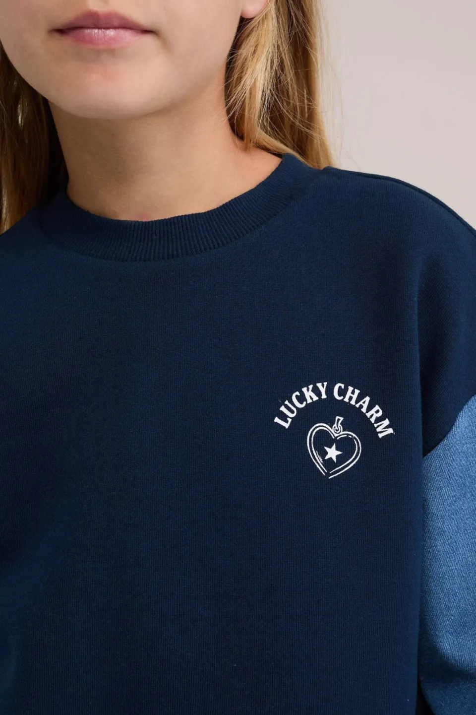 WE Fashion oversized sweater met ruches - blauw, foto 5
