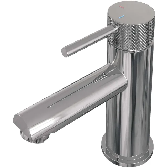 Brauer Wastafelmengkraan Brauer Chrome Carving Coldstart Opbouw Laag Ronde Hendel Chroom