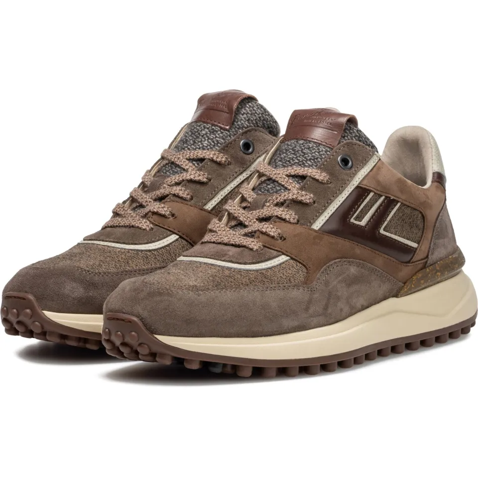 Floris Van Bommel SFM-10139 Noppi lage sneaker bruin, foto 2