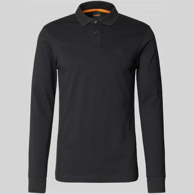 Boss Poloshirt met labeldetail zwart, foto 2