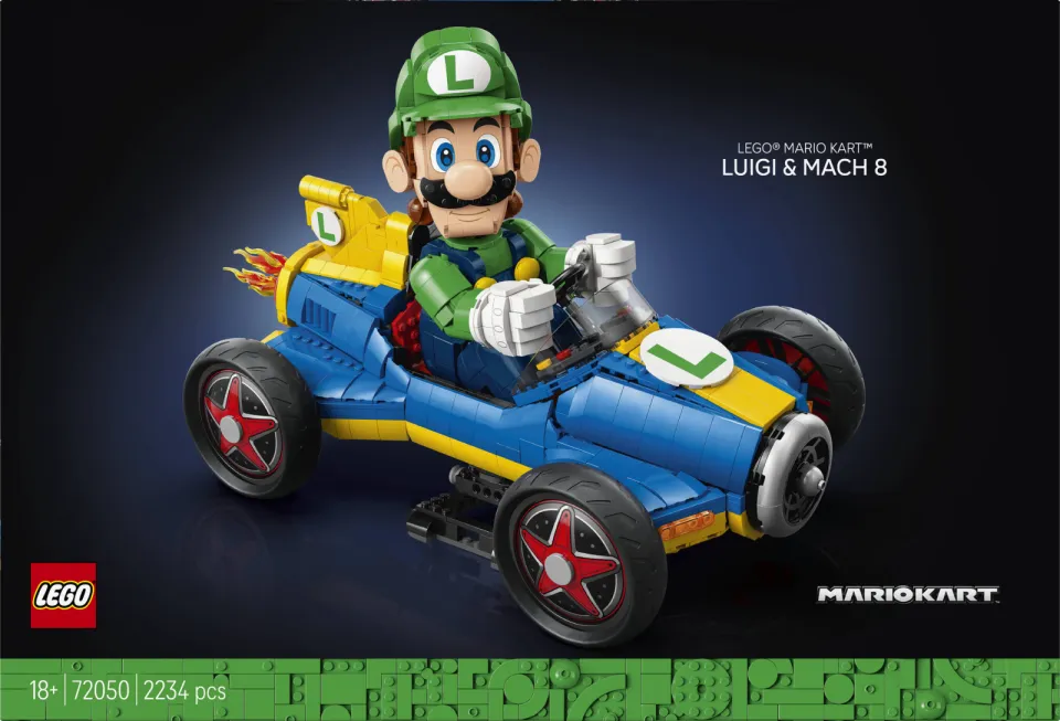 Lego Super Mario Mario Kart™: Luigi en Mach 8 72050, foto 2