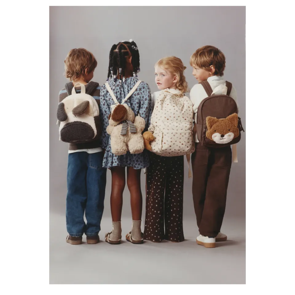 Mango Kids kinderrugzak lichtbruin hondje lichtbruin/bruin, foto 3
