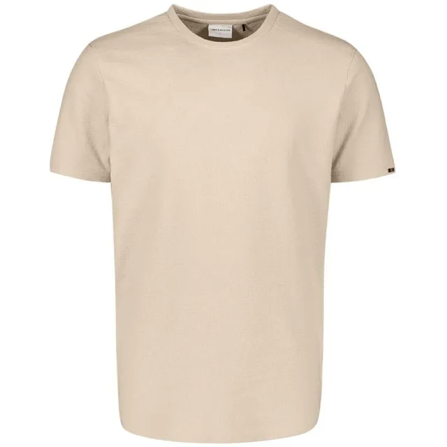 No Excess T-shirt Korte Mouw No Excess No-Excess T-Shirt Jacquard Ecru Woestijn