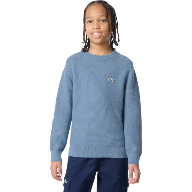 Lacoste sweater met logo - blauw