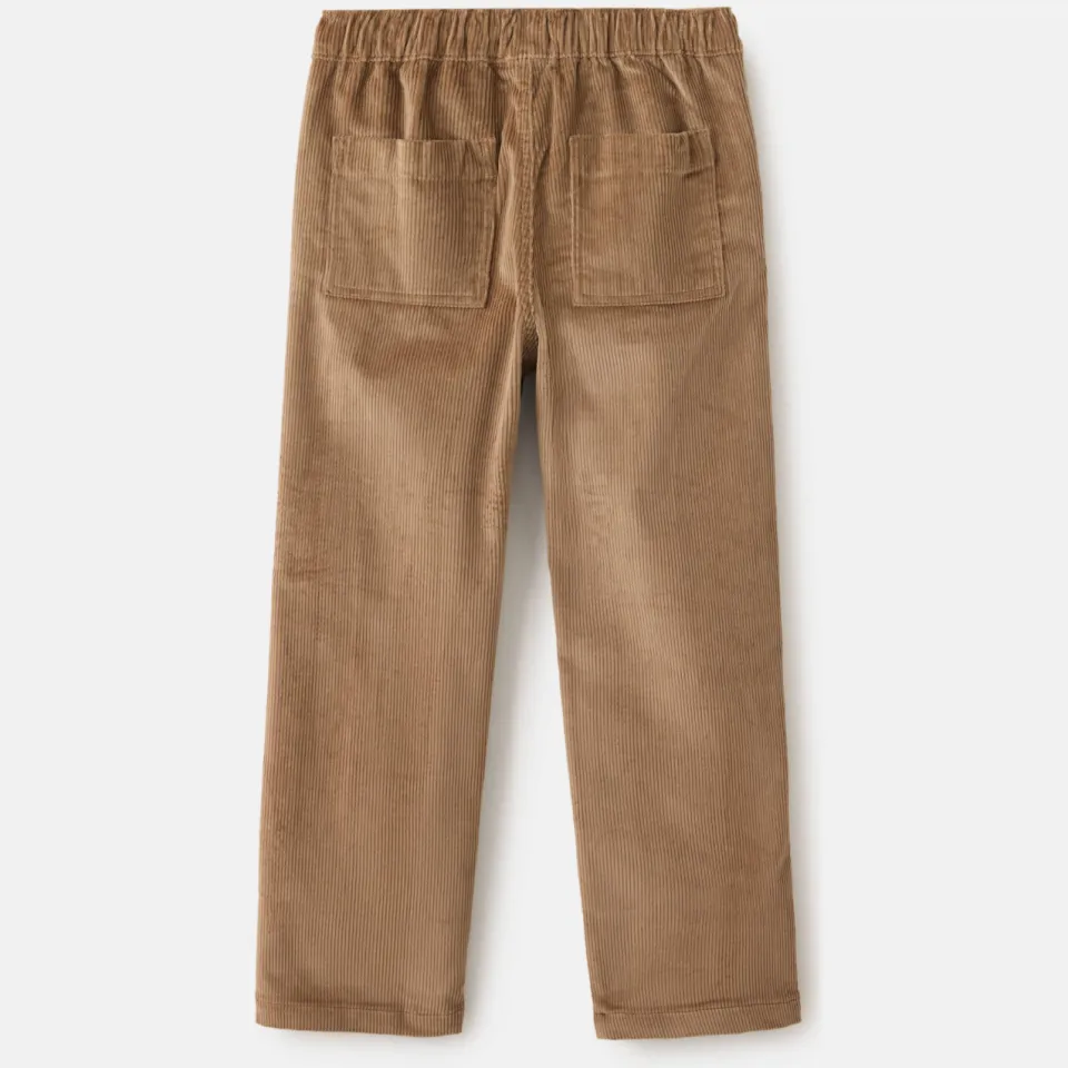 Mango corduroy casual broek bruin, foto 2