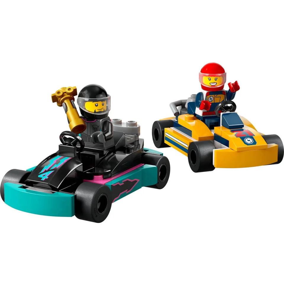 Lego City Karts en racers Speelgoed Race Auto Set voor Kinderen vanaf 5 Jaar 60400