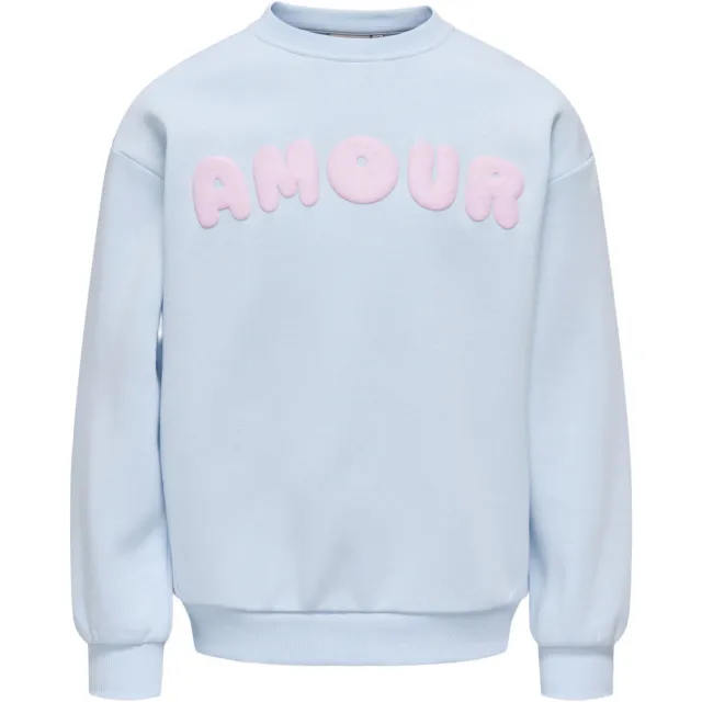 Only KIDS ONLY GIRL sweater met tekst - lichtblauw