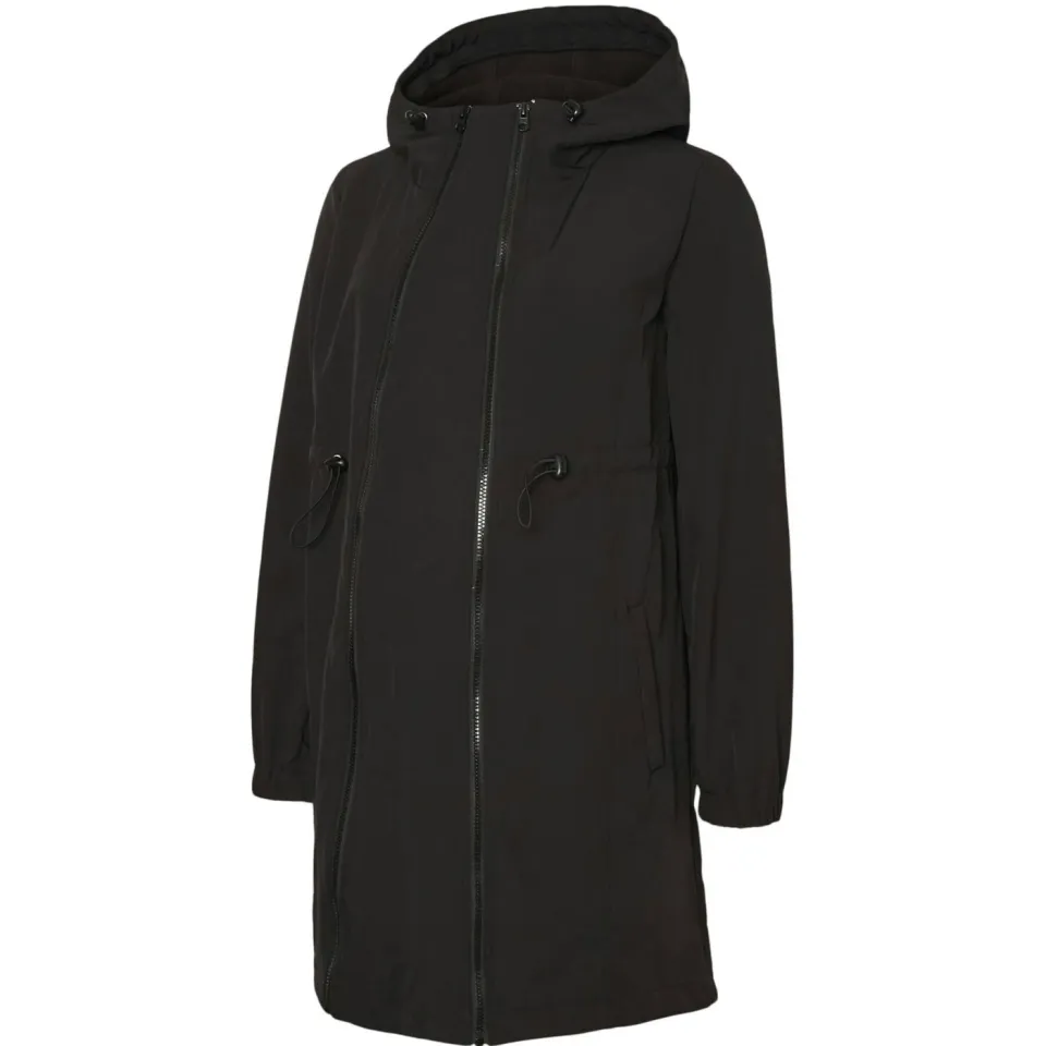 Mamalicious 3 in 1 zwangerschaps softshell jas zwart, foto 2