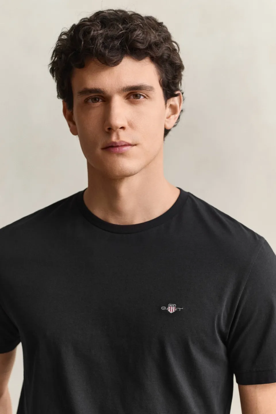 Gant regular fit T-shirt met logo en borduursels black, foto 5