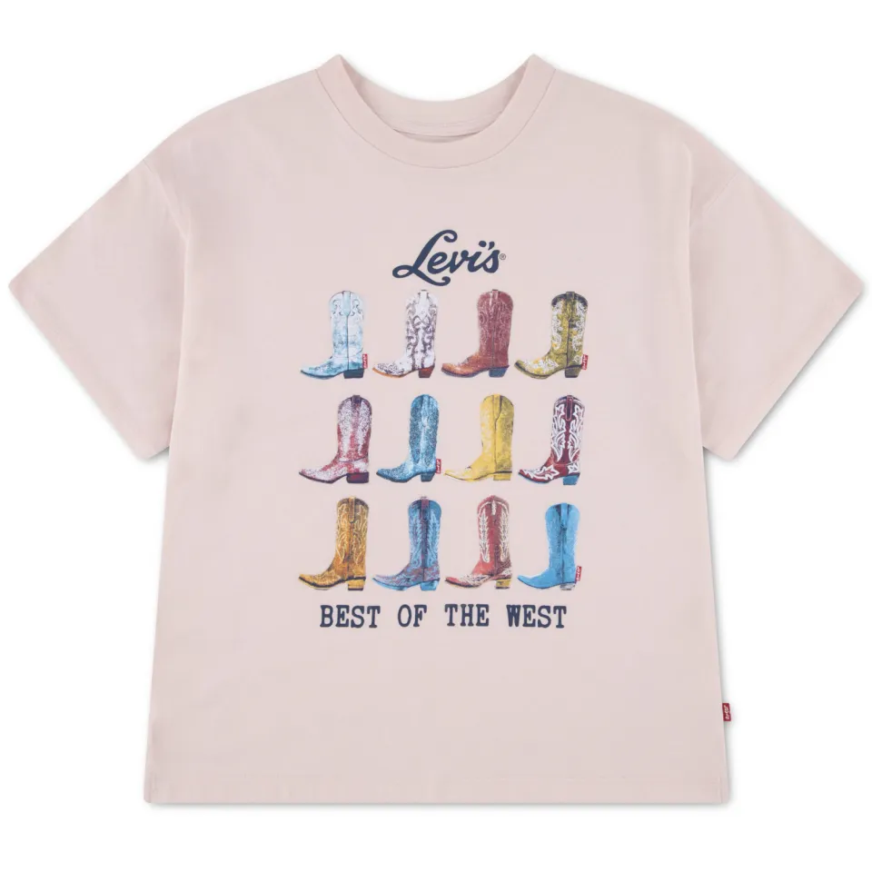 Levi's T-shirt lichtroze, foto 2