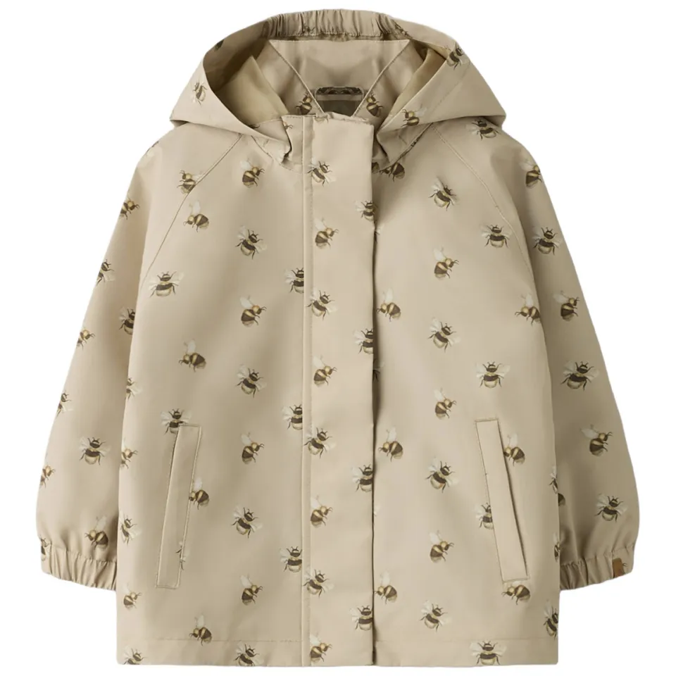 Lil' Atelier Mini regenjas beige, foto 3
