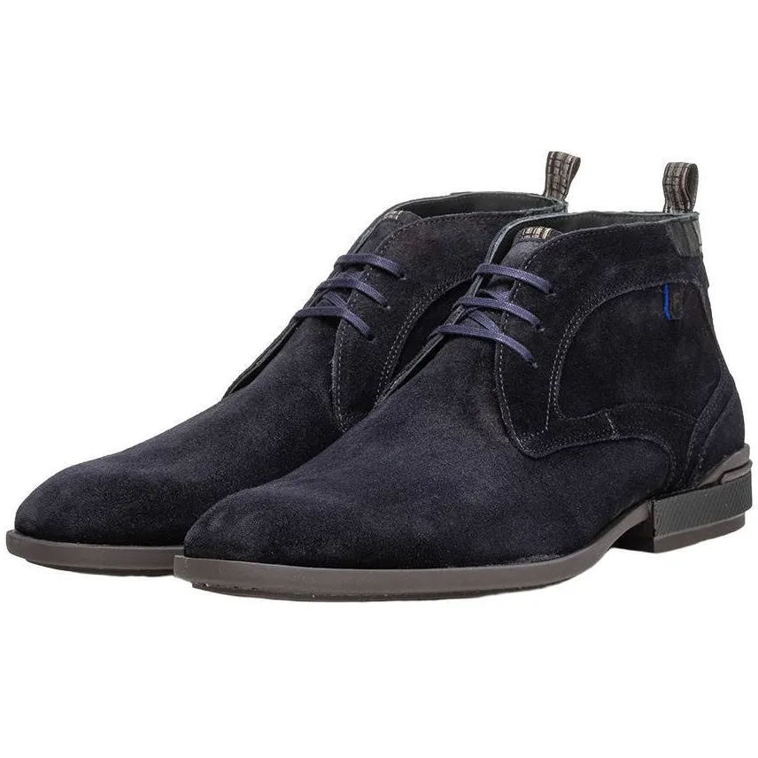 Floris Van Bommel De Hakker 01.04 suède veterboots - donkerblauw, foto 3