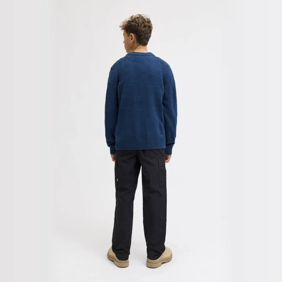 Jack & Jones JUNIOR pullover blauw gebreid, foto 5