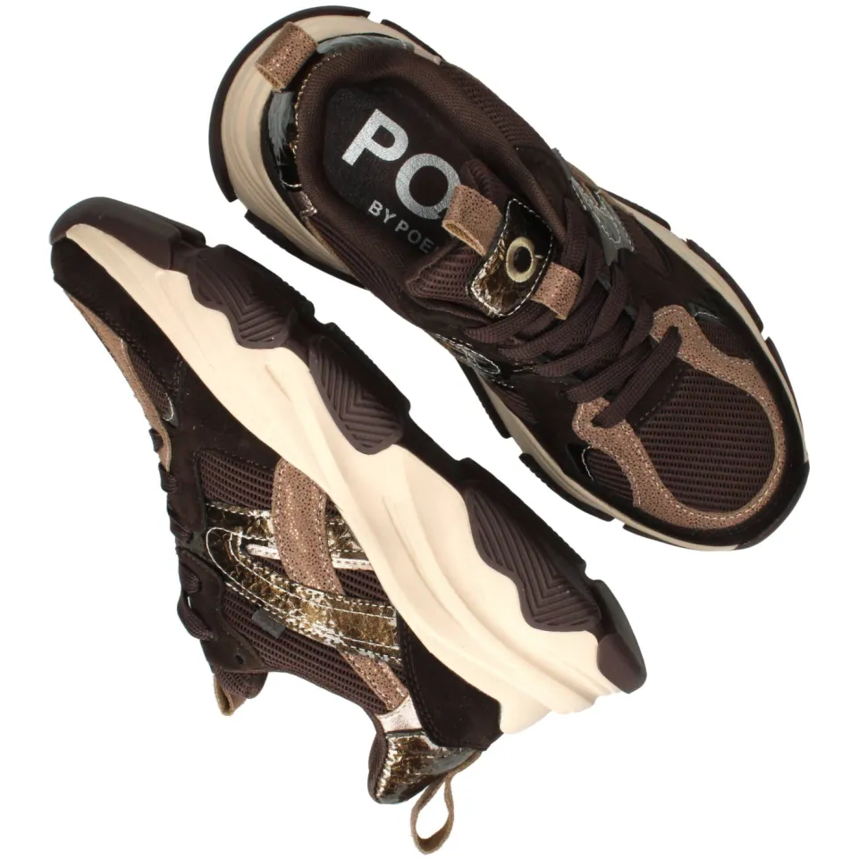 POSH by Poelman Sneakers Heren Bruin, foto 4