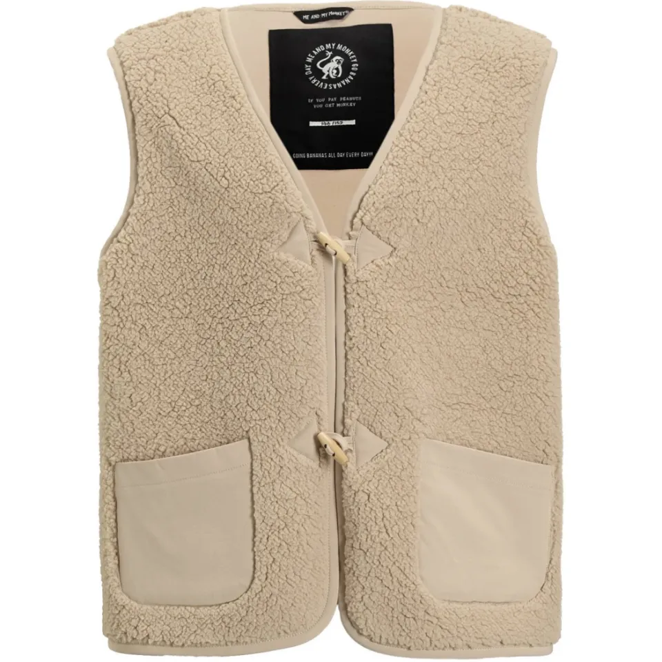 Me & My Monkey teddy gilet Roa beige, foto 2