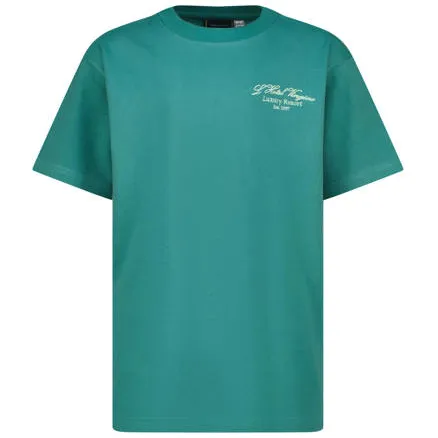 Vingino T-shirt met backprint groen Zeegroen