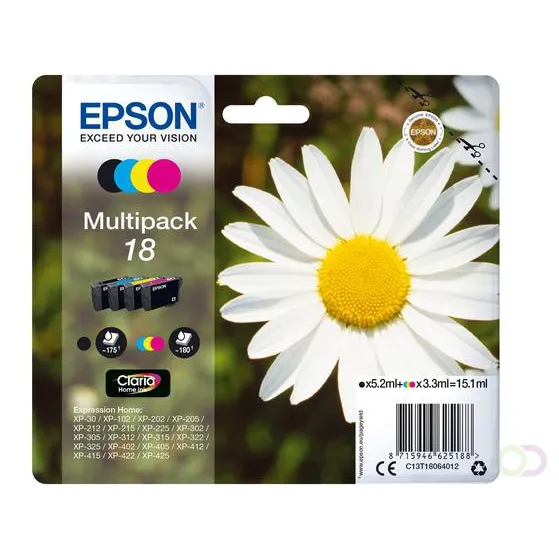 Epson M-PACK 4-COL 18 CLARIA HOME INK