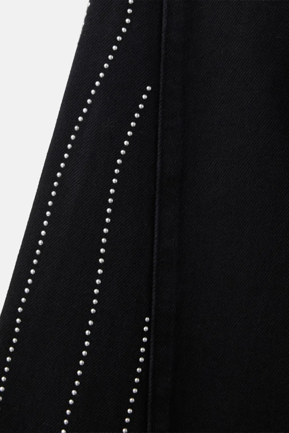 Mango TEEN wide leg jeans met studs - zwart, foto 7