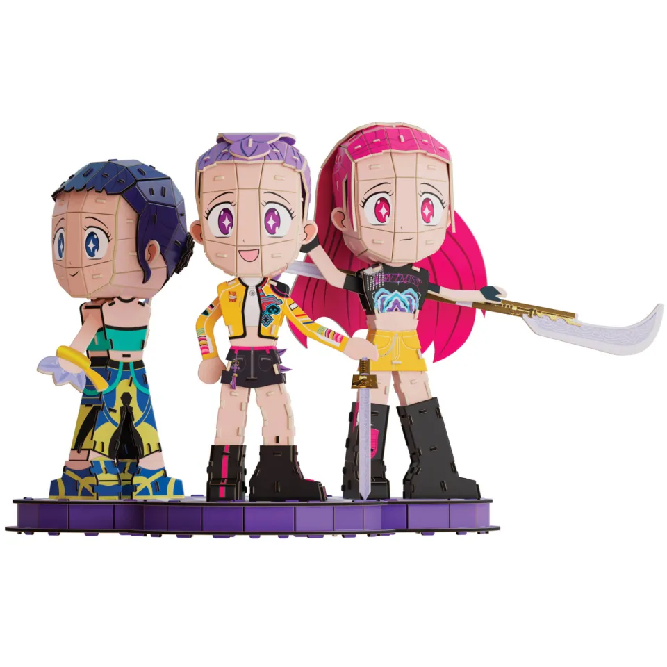 Puzz4D Brand KPop Demon Hunters - Huntrix Chibi Set