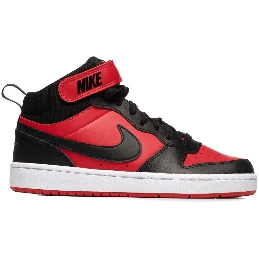 Nike Court Borough Mid 2 hoge sneakers rood zwart, foto 2