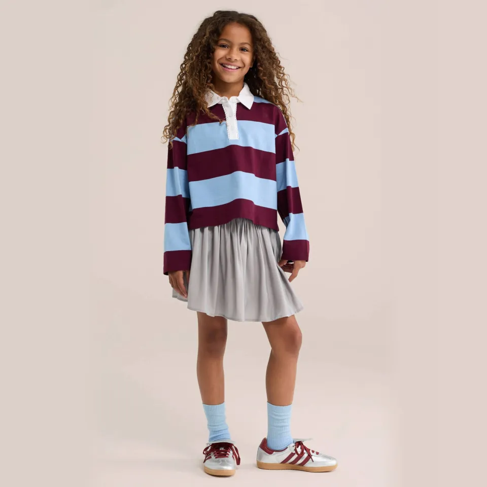 WE Fashion mini plooirok zilver, foto 4