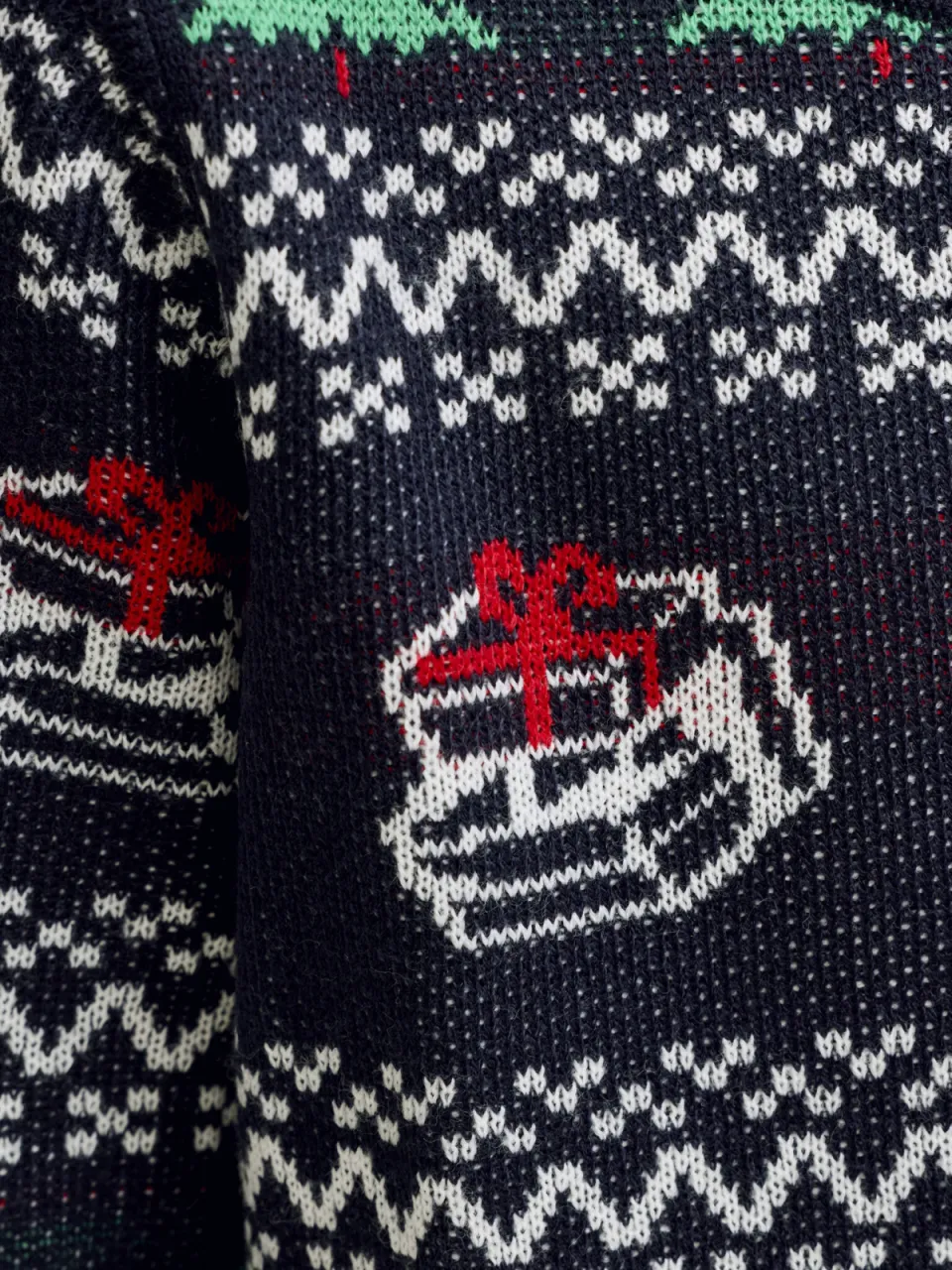 Jack & Jones JUNIOR kersttrui donkerblauw, foto 7
