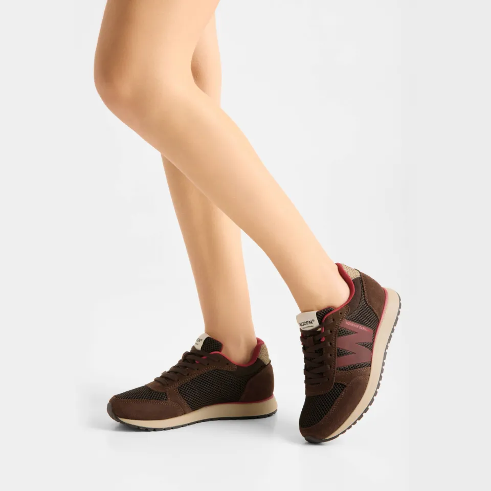 Woden Ronja Icon sneakers bruin, foto 4