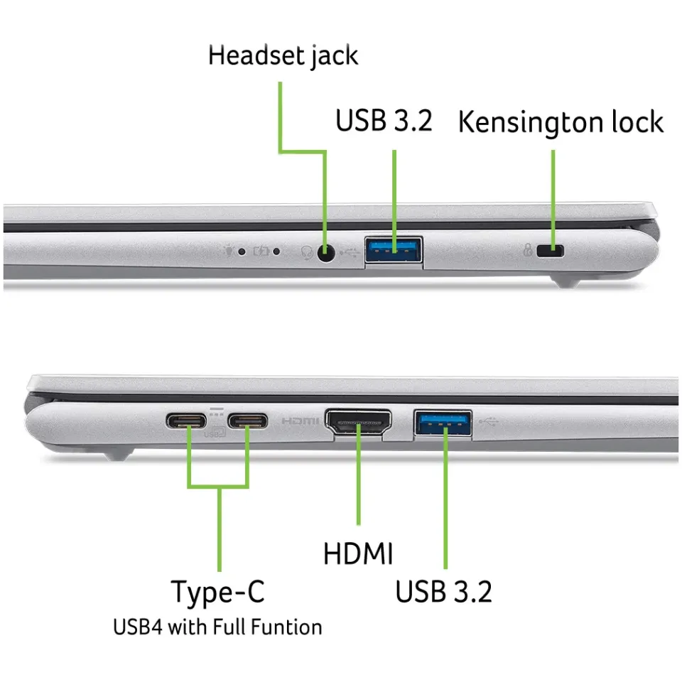 Acer Aspire Go 15 AG15-72P-58FA laptop zilver, foto 3