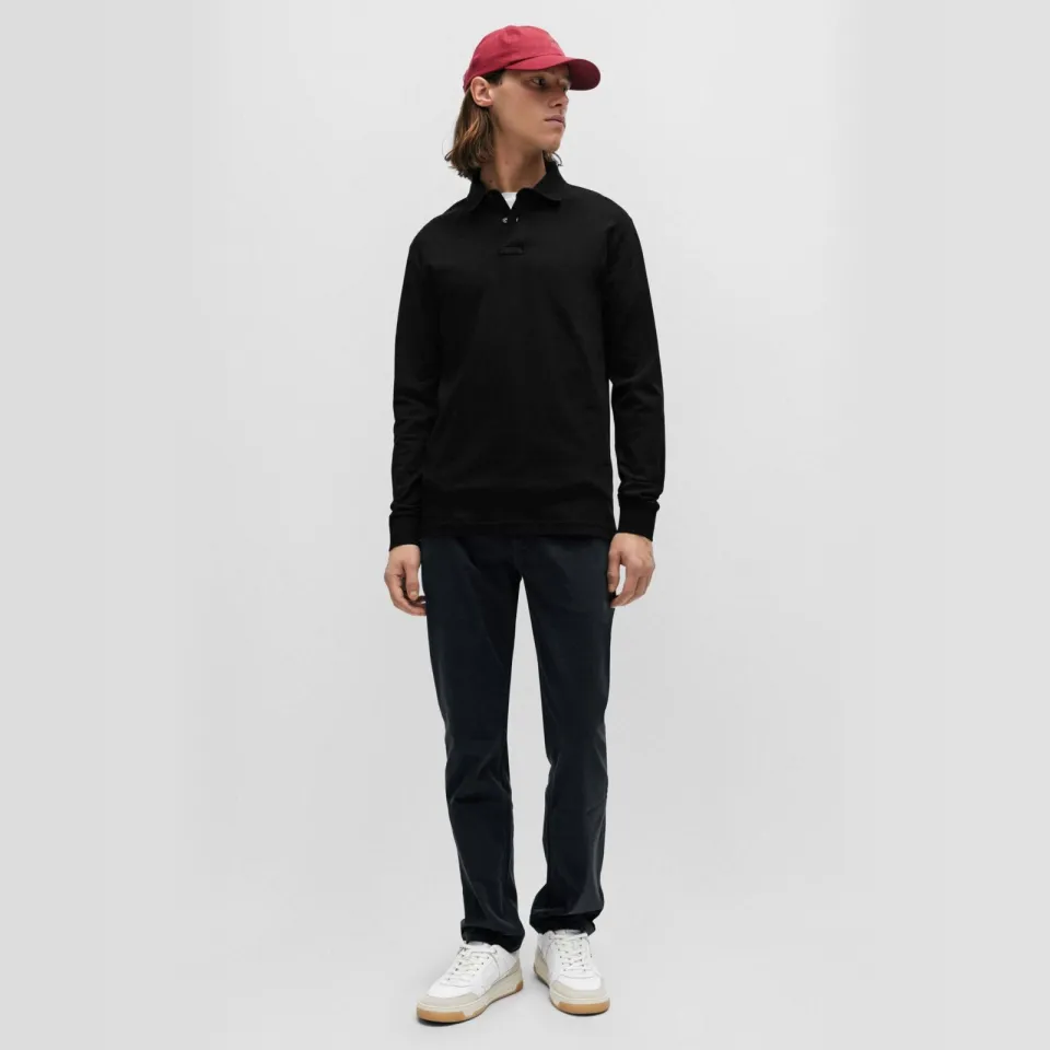Boss slim fit polo Passerby met logo black, foto 3