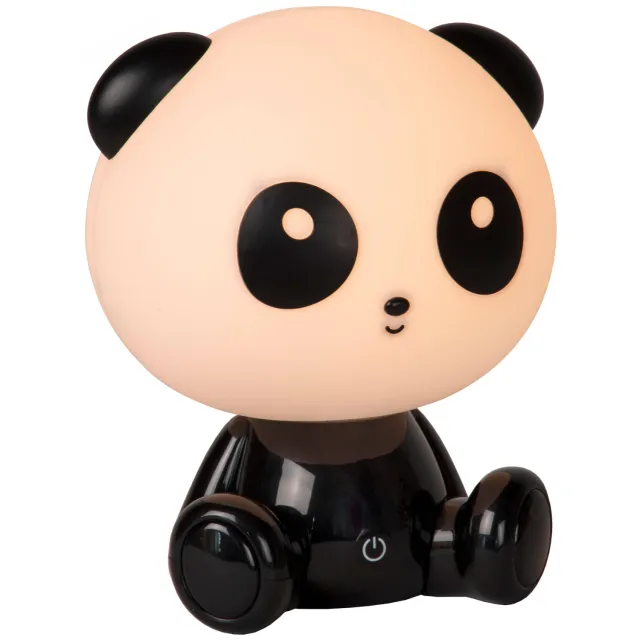 Lucide DODO PANDA - Tafellamp Kinderkamer - LED Dimb. - 1x3W - 3 StepDim - Zwar Zwart, Wit
