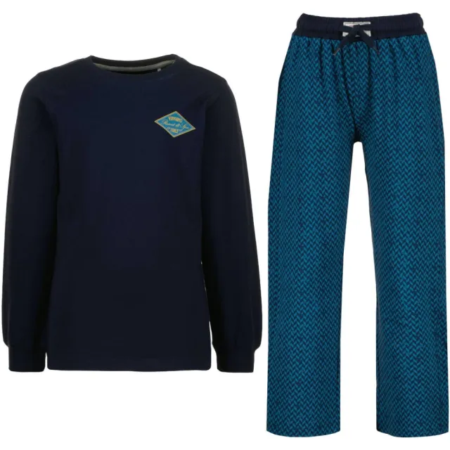 Vingino pyjama met logo donkerblauw Dark Blue