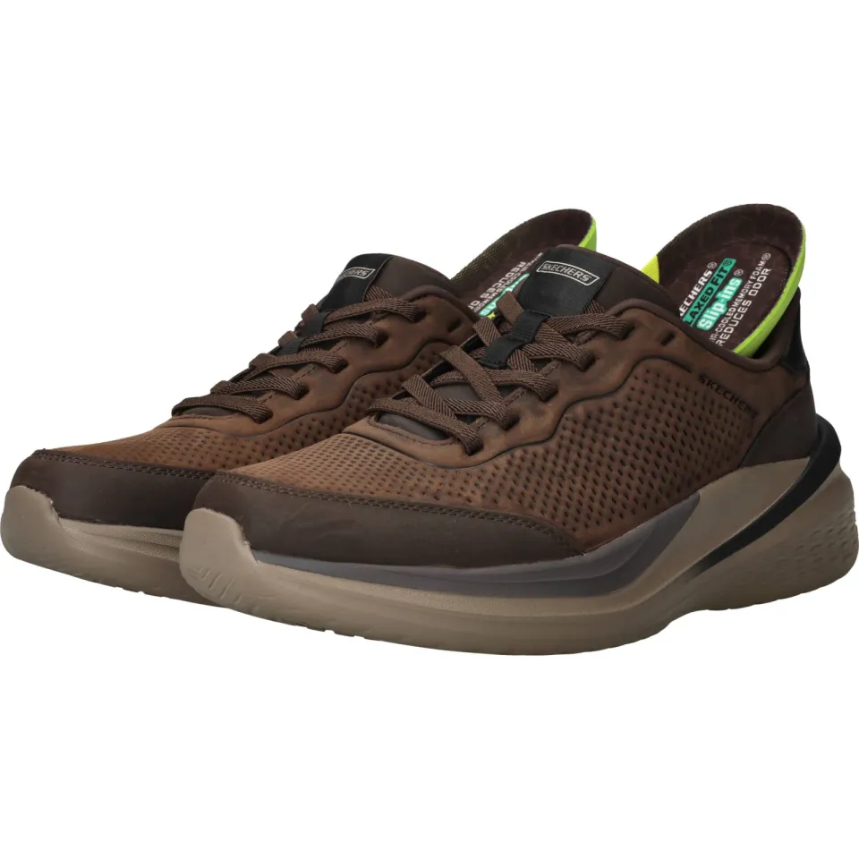Skechers Slip-Ins Slade 2.0 sneakers bruin, foto 5