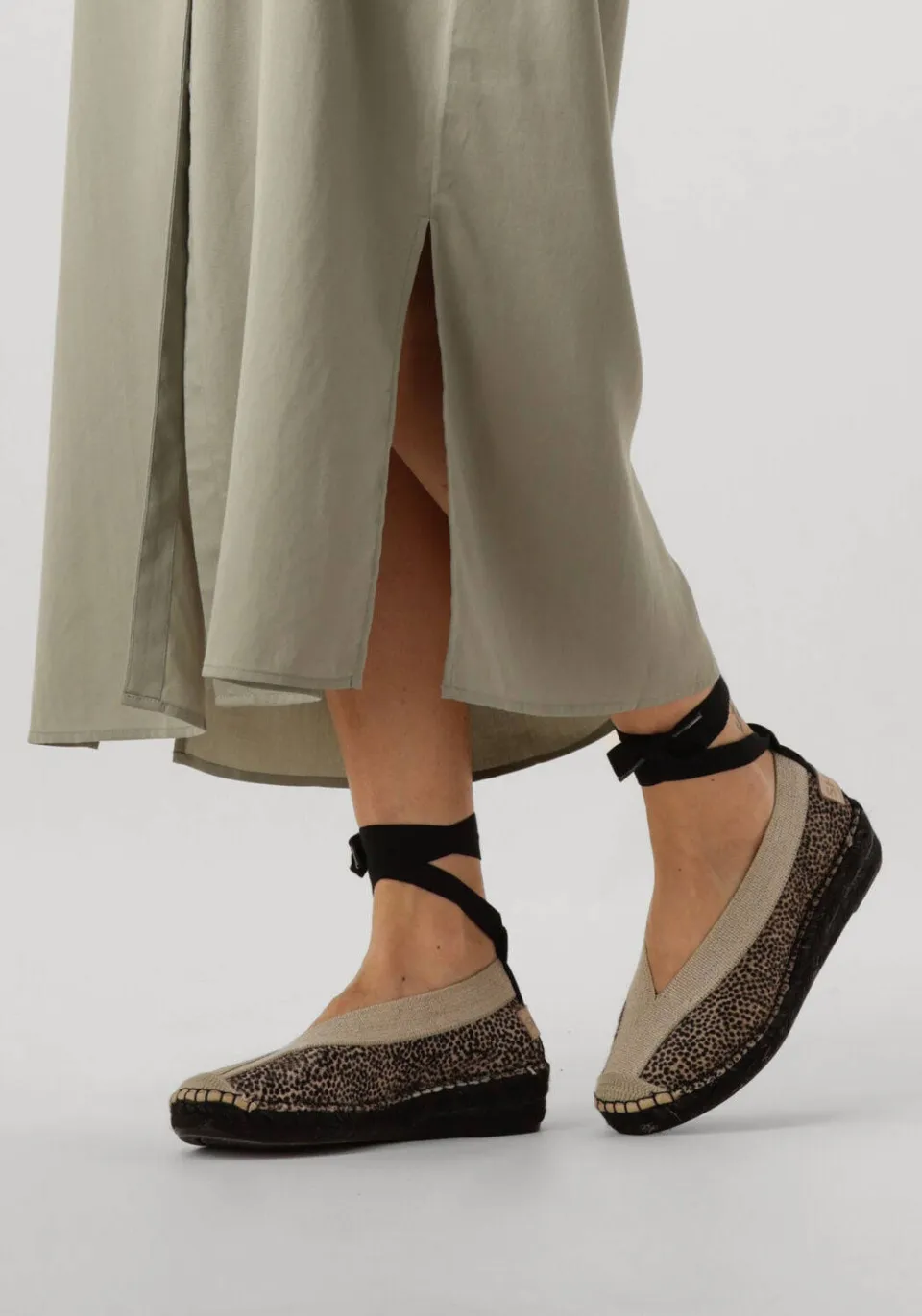 Shabbies Amsterdam Espadrilles Palma Kimono Zwart, foto 6