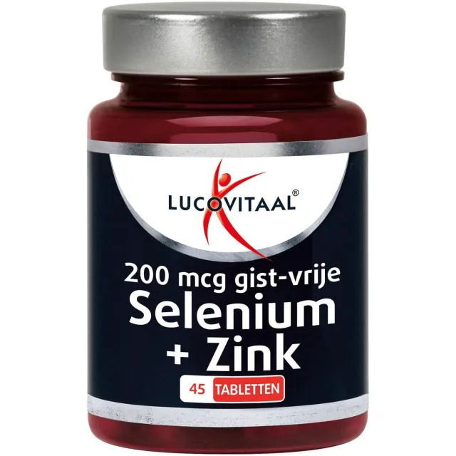 Lucovitaal Selenium + Zink 200 mcg gistvrij tabletten